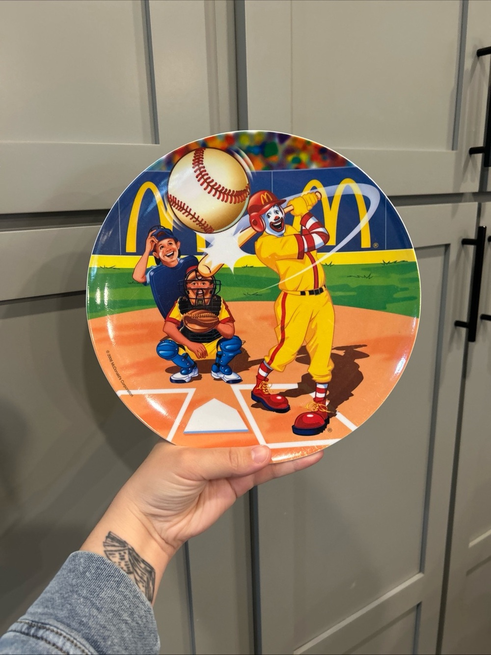 Y2K McDonald’s baseball plate (2006)